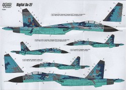 スホーイ Su-27 フランカー ウクライナ空軍 デジタル迷彩