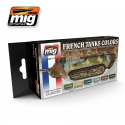 WWI/II フランス軍戦車塗装色セット