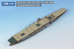 空母艦 赤城 飛行甲板セット 木製甲板付