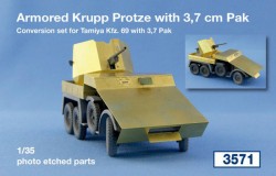 クルッププロッツェ 3.7cm対戦車砲搭載型装甲タイプ改造セット