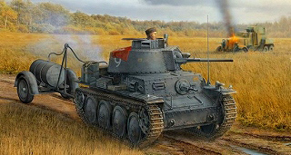 【新製品】[0089195864352] 6435)Pz.Kpfw.38(t) 燃料ドラム缶牽引車