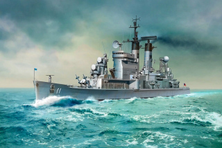 【新製品】[0089195871213] 7121)ミサイル巡洋艦 CG-11 シカゴ Chicago