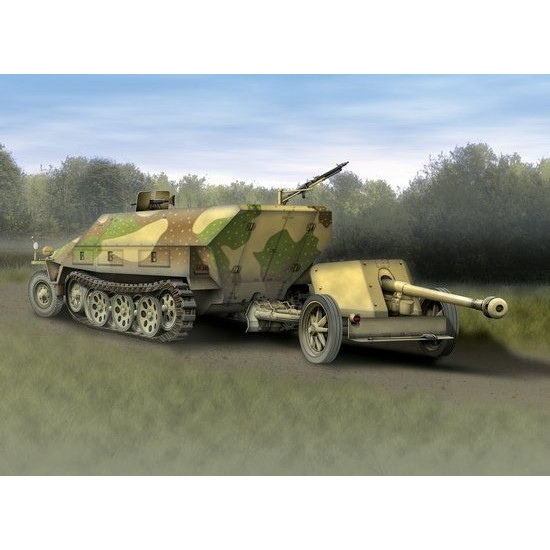 【新製品】7369 1/72 WW.II ドイツ軍 Sd.Kfz.251/1 Ausf.D & 7.5cm 対戦車砲 Pak40