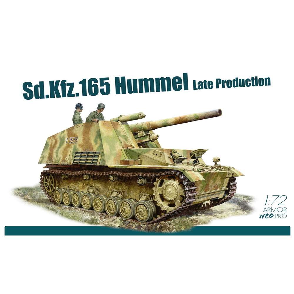 【再入荷】7628 1/72 WW.II ドイツ軍 自走砲 Sd.Kfz.165 フンメル後期生産型 NEOトラック付属