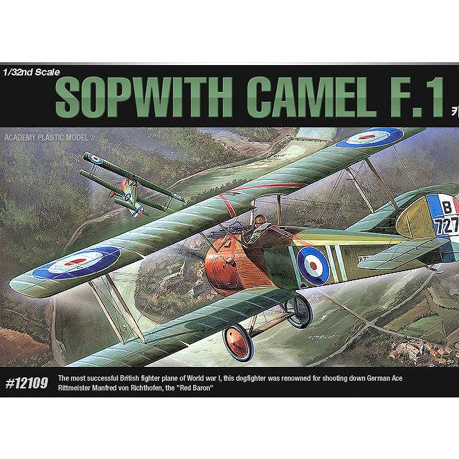 【再入荷】12109 ソッピース キャメル F-1複葉戦闘機