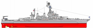 【新製品】[0871428003221] MPK322)コロラド級戦艦 BB-46 メリーランド Maryland 1941