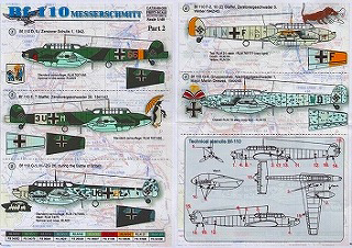 【新製品】[1300524802807] PRINT SCALE 48028)メッサーシュミット Bf110 Pt.2