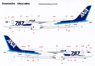 【新製品】[1500521441188] TwoSix STS44118)ボーイング 787-881 ANA