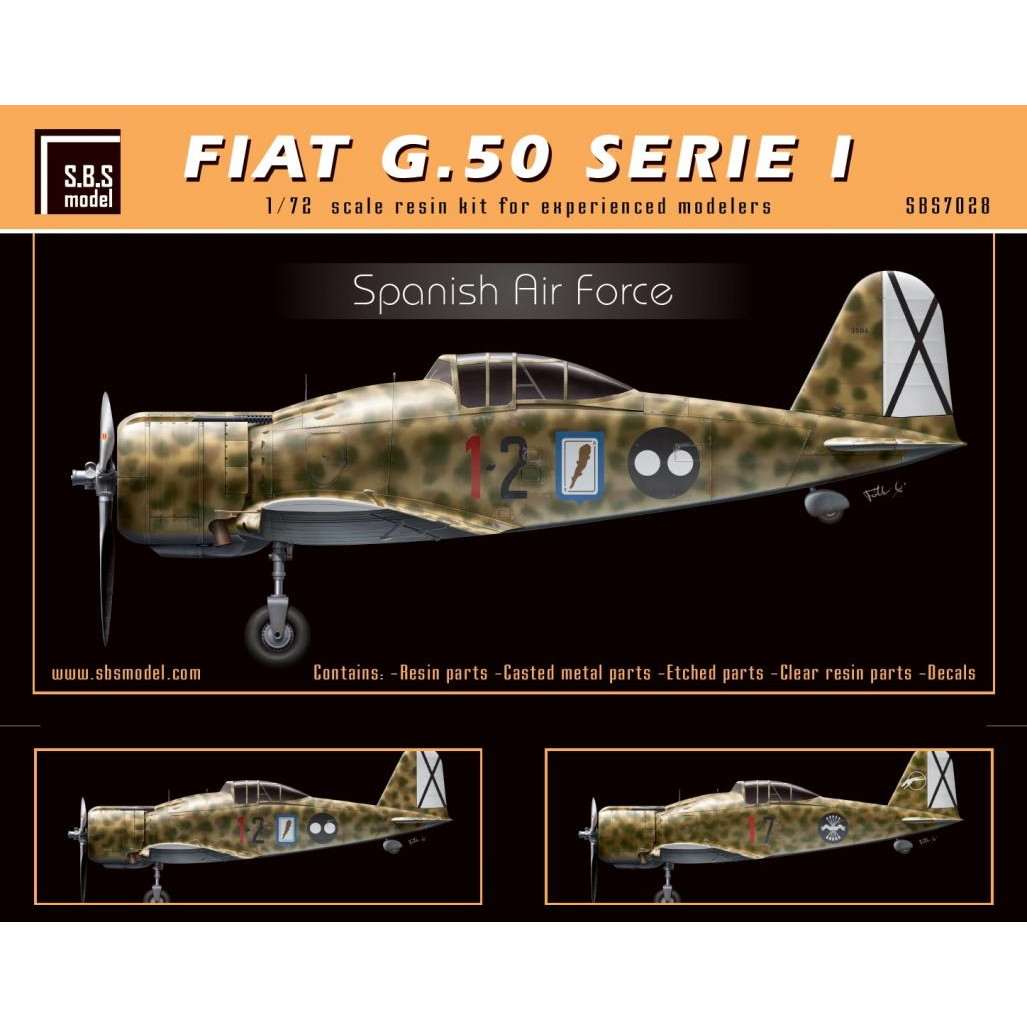 【新製品】SBS7028 1/72 フィアット G.50 セリエI スペイン空軍 リミテッドエディション