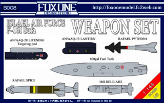 【新製品】[2000344500806] B008)IAF F-16I ウェポンセット