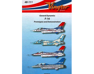 【新製品】[2000524811104] Vingtor48-111)F-16 Prototypes and Demonstrators