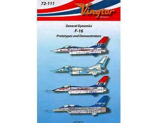 【新製品】[2000527211109] Vingtor72-111)F-16 Prototypes and Demonstrators