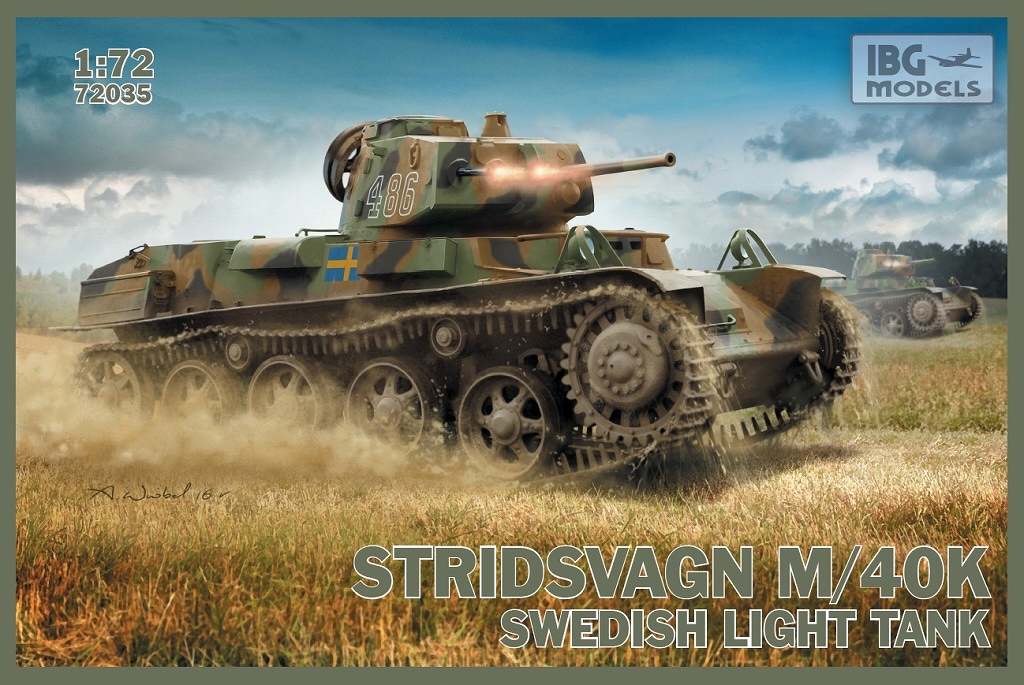 【再入荷】72035 ストリッツヴァグン M40/K スウェーデン軽戦車