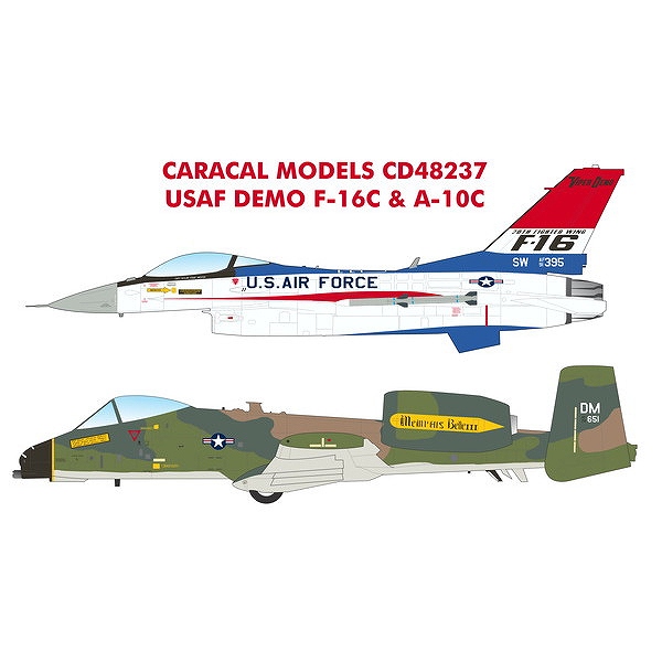 【新製品】48237 アメリカ空軍 F-16C & A-10C デモジェッツ