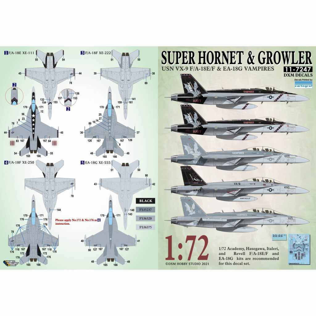 【新製品】11-7247 アメリカ海兵隊 F/A-18E/F & EA-18G VX-9 ヴァンパイアーズ