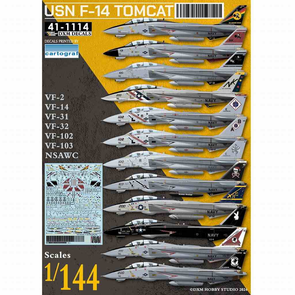 【新製品】41-1114 1/144 アメリカ海軍 F-14A/B/D トムキャット