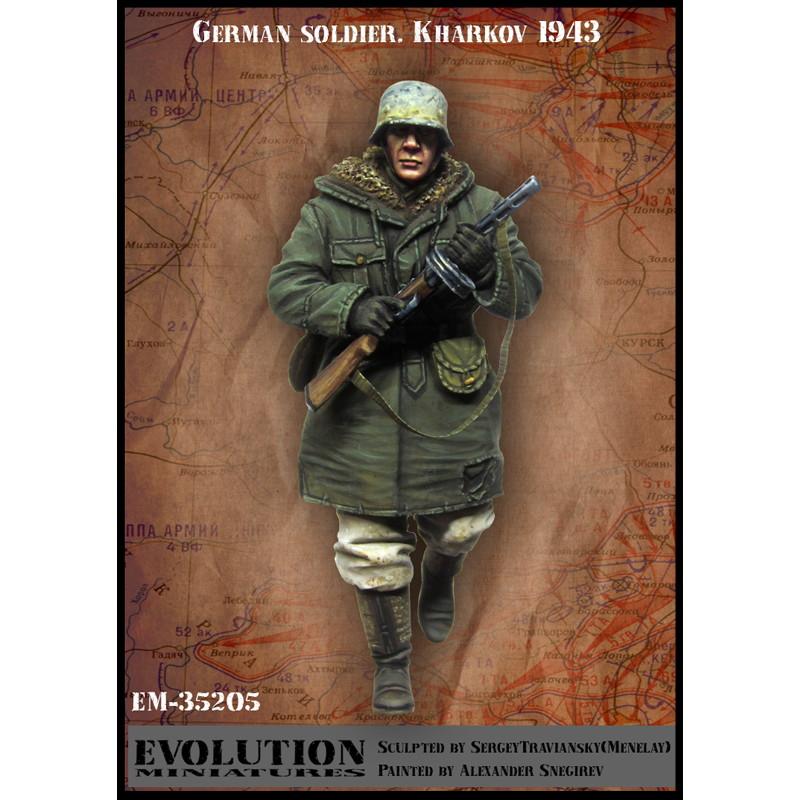 【新製品】EM-35205 1/35 WWII ドイツ陸軍兵士 鹵獲武器を愛用する歩兵 ハリコフ冬1943