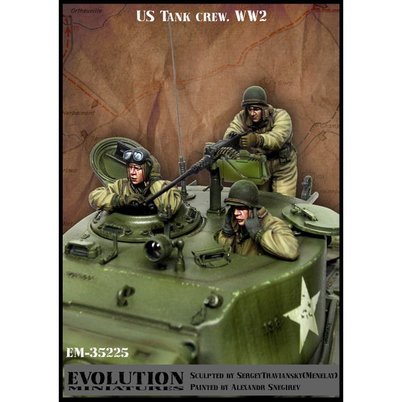 【新製品】EM-35225 1/35 WWII アメリカ陸軍戦車兵セット 厳冬の最前線