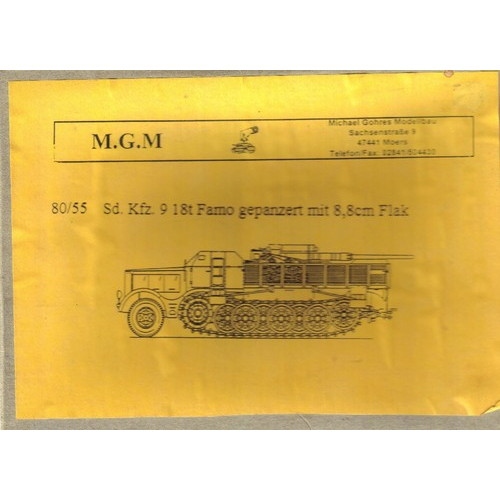 【新製品】80-055 Sd.Kfz.9 18t Famo gepzt. mit 8.8cm Flak