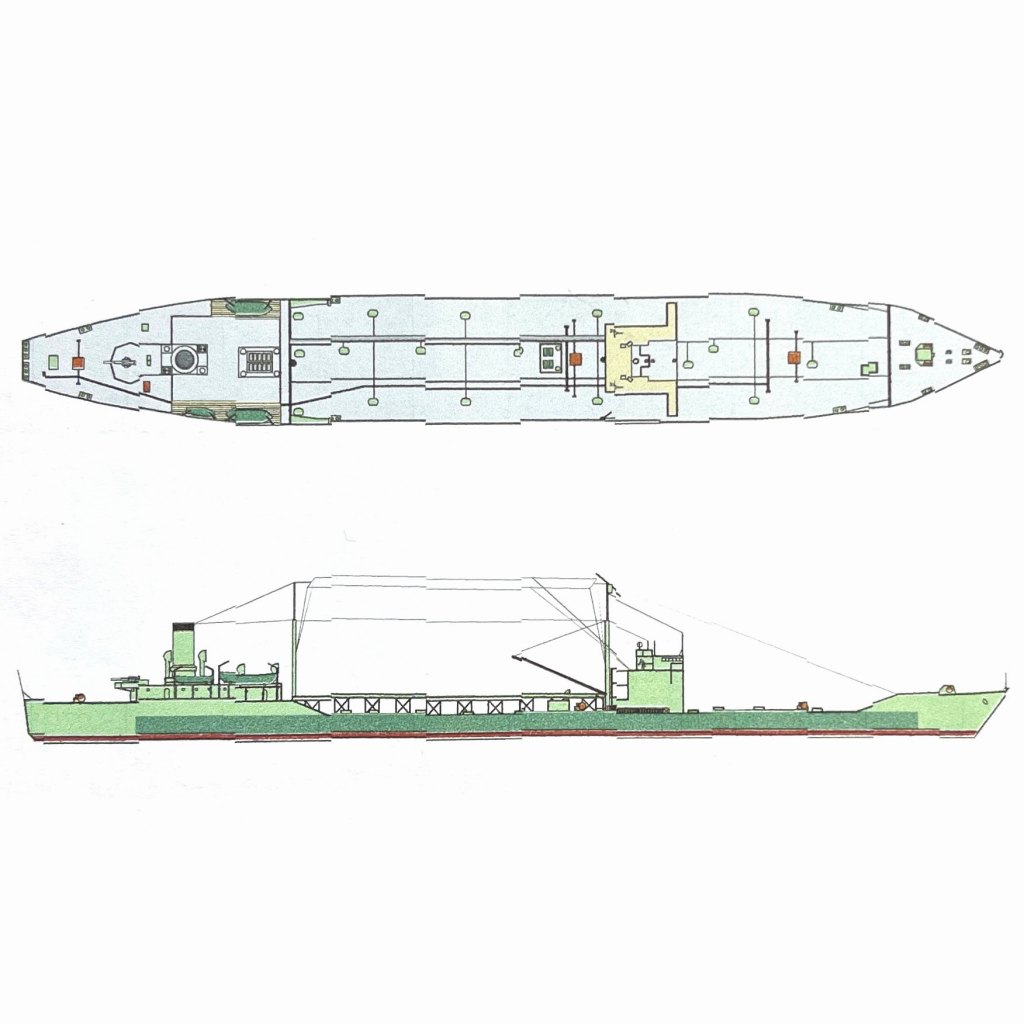 【新製品】SS-018N 第二次戦時標準船 2TL型 船舶運営会 海軍配當船(給油船) 太榮丸