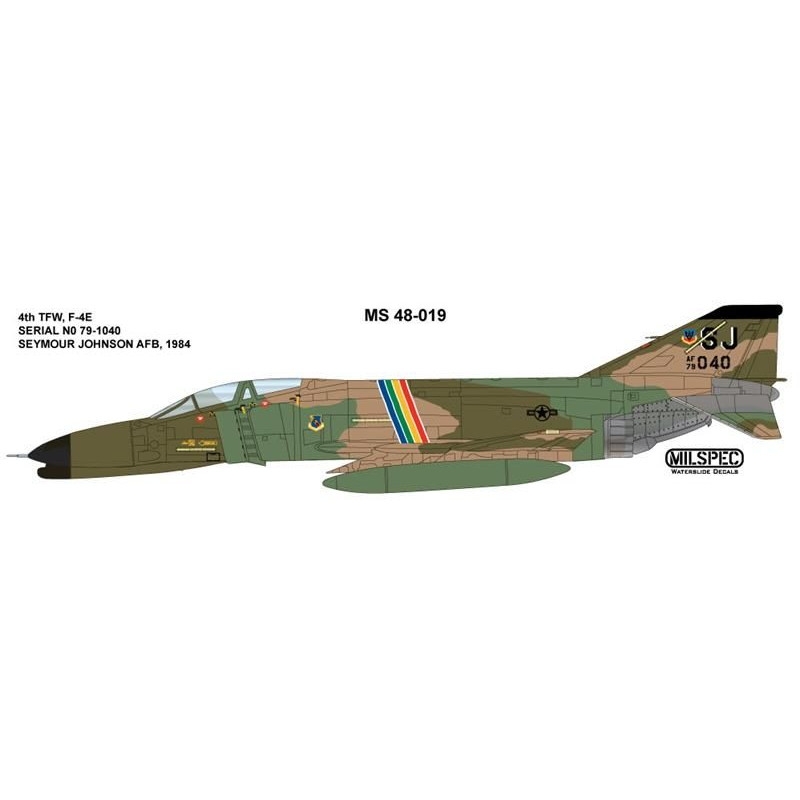 【新製品】48-019 マクドネル F-4E ファントムII 4th TFW 1984 シーモア・ジョンソン空軍基地