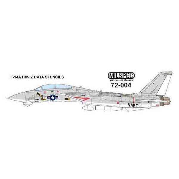 【新製品】72-004 グラマン F-14A トムキャット データステンシル ハイビジ