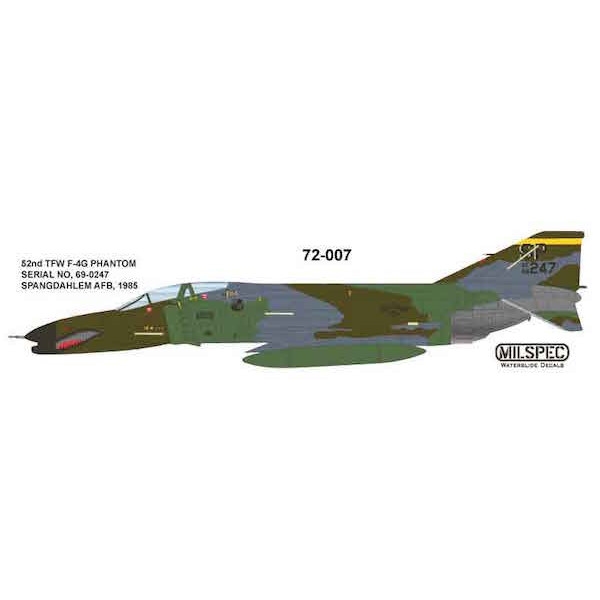 【新製品】72-007 マクドネル F-4G ファントムII 52nd TFW シュパングダーレム AB 1985