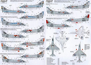 【新製品】[2002120015108] X72151)A-4B スカイホーク USN/USMC カラフルスコードロン