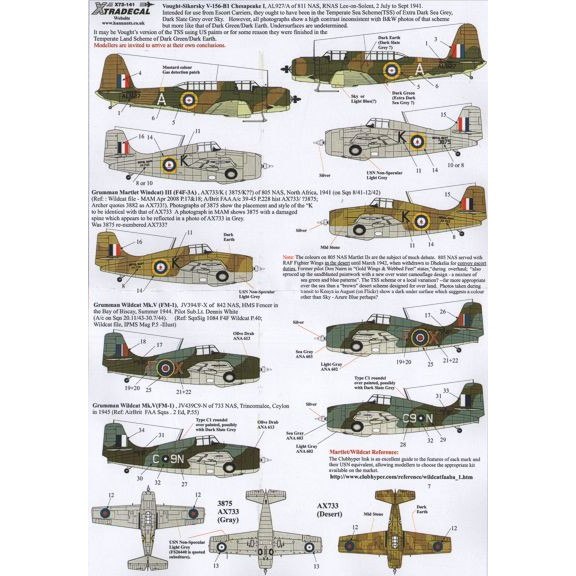 【再入荷】X72141 イギリス海軍のアメリカ機 Pt.2