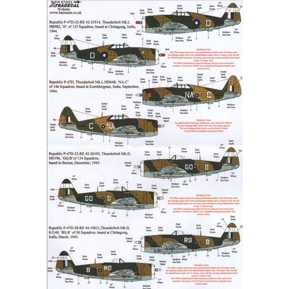 【再入荷】X72152 イギリス軍のアメリカ機 Part.4