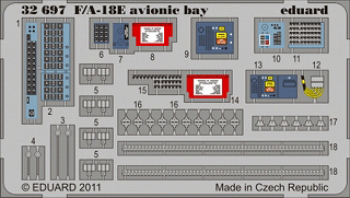 【新製品】[2002613269704] 32697)塗装済 F/A-18E スーパーホーネット 電子装備格納庫