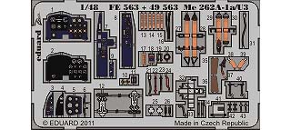 【新製品】[2002614956306] FE563)塗装済 Me262A1a/U3 シュワルベ 計器盤/シートベルト