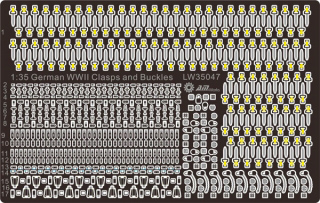 【新製品】[2002660004709] LW35047)WWII 独 留め金・バックル類(カット済)