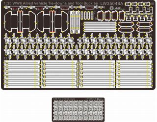 【新製品】[2002660004808] LW35048)WWII 連合軍 車輌用 タイダウン・ホルダー類エッチング