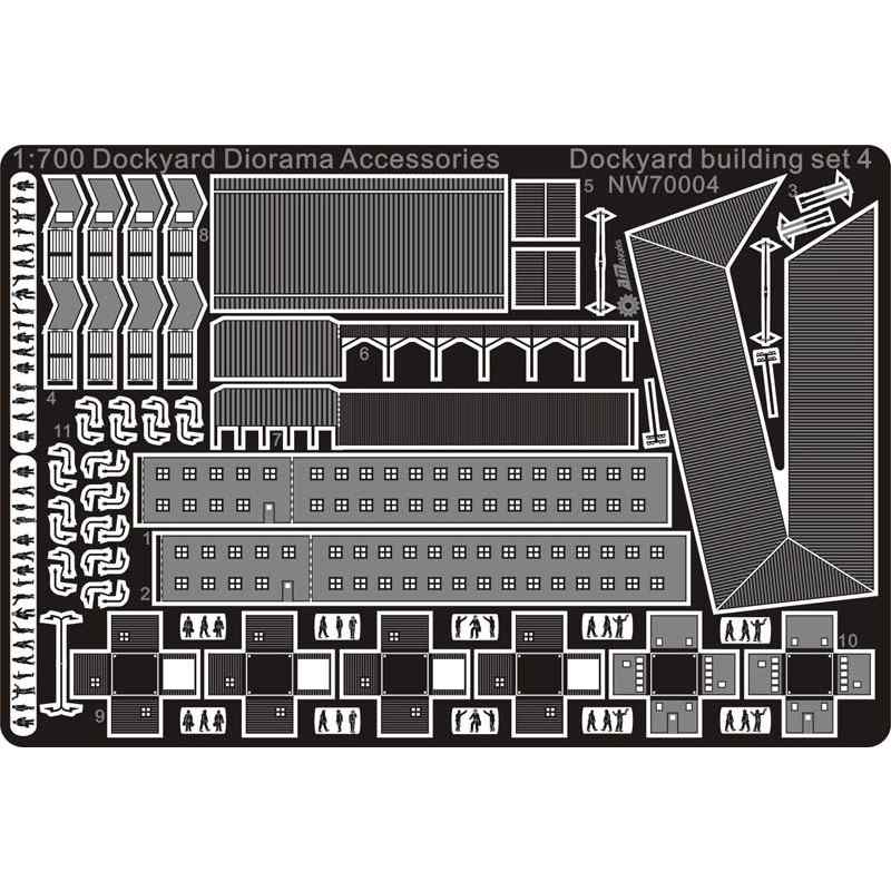 【新製品】[2002667000407] NW70004)ドックヤード ジオラマアクセサリー 建物セット4