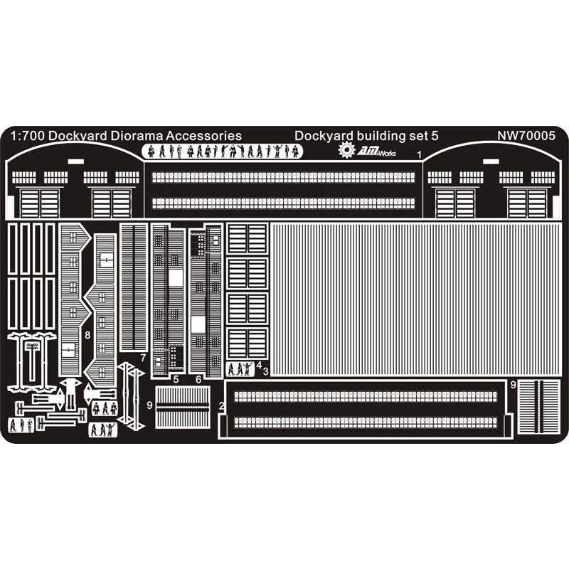 【新製品】[2002667000506] NW70005)ドックヤード ジオラマアクセサリー 建物セット5