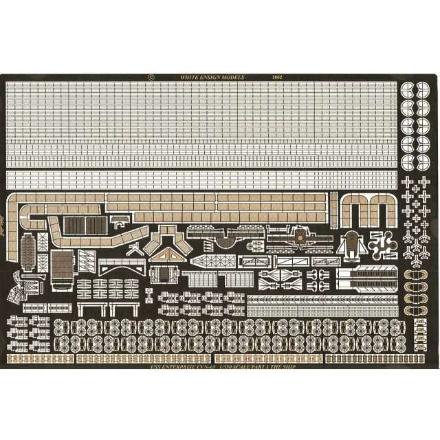 【再入荷】3522 航空母艦 CVN-65 エンタープライズ船体用エッチングパーツ