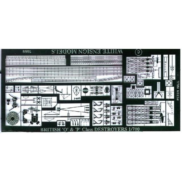 【再入荷】721 英国海軍 O級/P級駆逐艦用エッチング