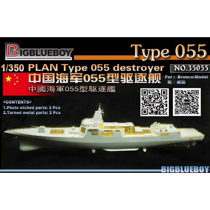 【新製品】35055 中国海軍 055型駆逐艦用ディテールセット