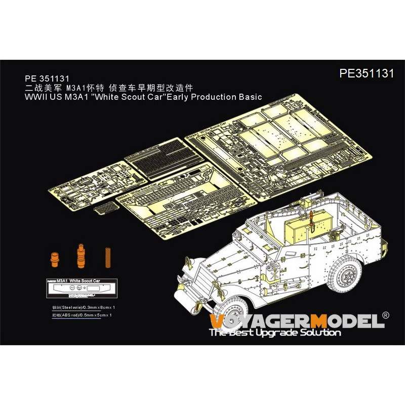 【新製品】PE351131 WWII 米 アメリカM3A1スカウトカー初期型 ベーシックセット