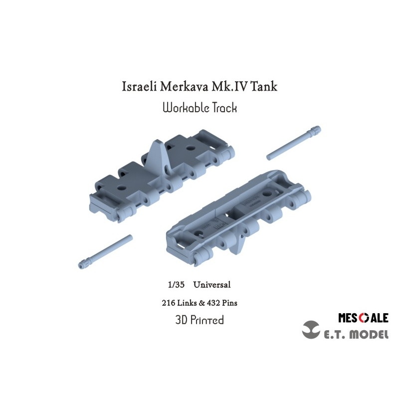 【新製品】P35024 1/35 現用 イスラエル IDF メルカバ MkIV 戦車用可動式履帯