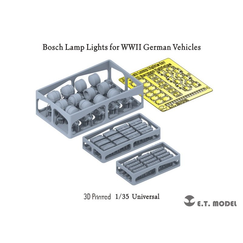 【新製品】P35-208 1/35 WWII ドイツ ボッシュ型ライト