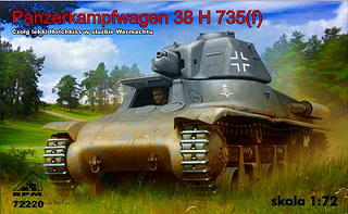 【新製品】[2004767222000] 72220)独 Pz Kpfw 38H 735(f) 軽戦車オチキス