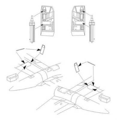 【新製品】[2005063250810] 5081)He219A ウーフー 機銃格納庫