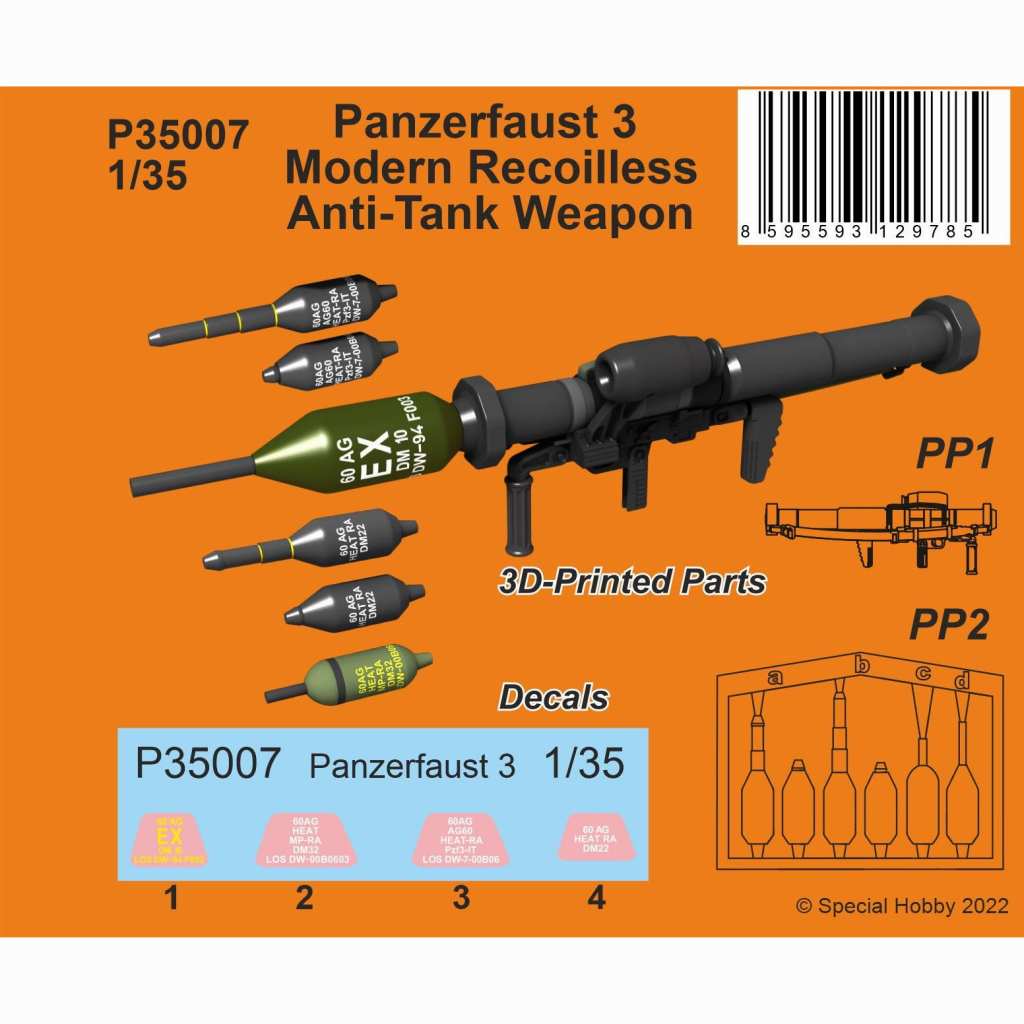 【新製品】P35007 1/35 パンツァーファウスト3