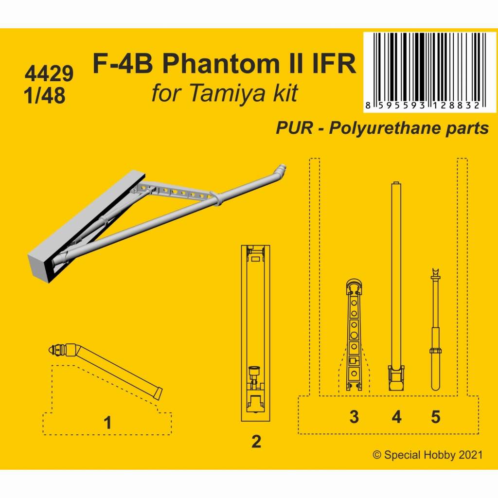 【新製品】4429 1/48 F-4B ファントムII 空中給油プローブ (タミヤ用)