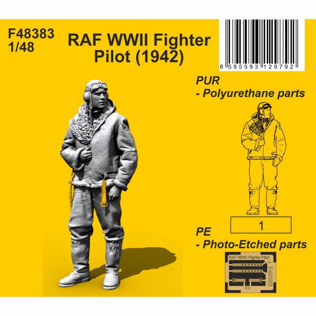 【新製品】F48383 1/48 英空軍 戦闘機パイロット (1942年)