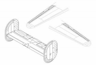 【新製品】[2005067272320] 7232)B-24 リベレーター 動翼