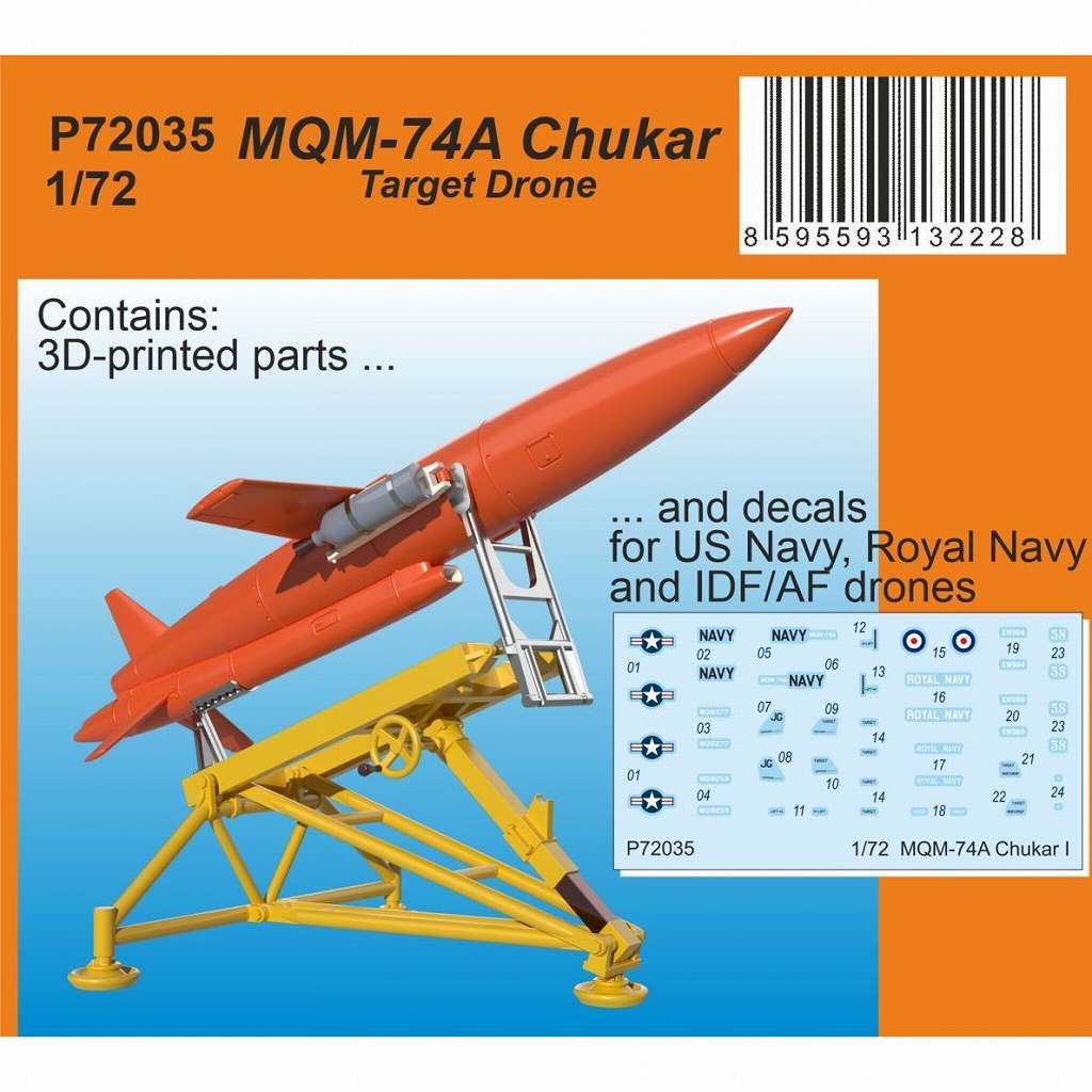 【新製品】P72035 1/72 MQM-74A 無人標的機 