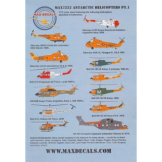 【新製品】[2006217202204] MAX7222)ANTARCTIC HELICOPTERS Pt.1